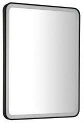 SAPHO - VENERO zrcadlo s LED osvětlením 60x80cm, černá (VR260)