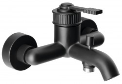 SAPHO - VERSI nástěnná vanová baterie, černá mat (RV010/15)