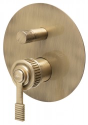 SAPHO - VERSI podomítková sprchová baterie, 2 výstupy, bronz (RV042/18)