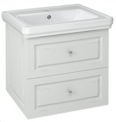 SAPHO - VIOLETA umyvadlová skříňka 53,5x52x42,5cm, bílá pololesk (VI060-3131)