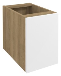 SAPHO - WAVE skříňka spodní dvířková 30x45x47,8cm, pravá/levá, bílá/dub cuneo (WA030-3025)
