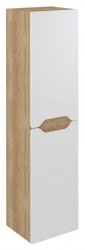 SAPHO - WAVE skříňka vysoká 35x140x30cm, levá/pravá, bílá/dub alabama (WA245-3022)