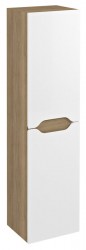 SAPHO - WAVE skříňka vysoká 35x140x30cm, levá/pravá, bílá/dub cuneo (WA245-3025)