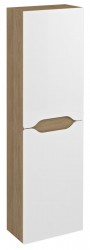 SAPHO - WAVE skříňka vysoká 40x140x20cm, levá/pravá, bílá/dub cuneo (WA250-3025)