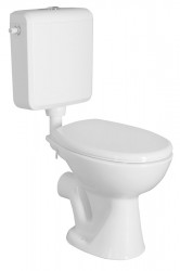 SAPHO - WC kombi, dvojtlačítko 3/6l, zadní odpad, bílá (TP3304)
