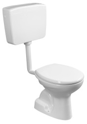 SAPHO - WC kombi, dvojtlačítko 4/8l, spodní odpad, bílá (TP3408)