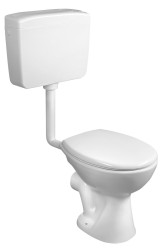 SAPHO - WC kombi, dvojtlačítko 4/8l, zadní odpad, bílá (TP3308)