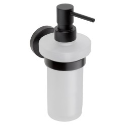 SAPHO - X-ROUND BLACK dávkovač mýdla 230ml, mléčné sklo, černá mat (XR101B)