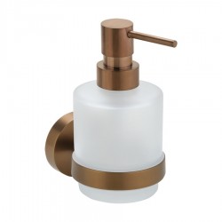 SAPHO - X-ROUND COPPER dávkovač mýdla 200ml, mléčné sklo, měď mat (XR103PG)