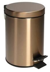SAPHO - X-ROUND COPPER odpadkový koš 3l, měď mat (XJ011PG)