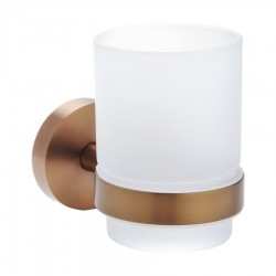 SAPHO - X-ROUND COPPER sklenka, mléčné sklo, měď mat (XR903PG)