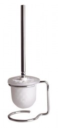 SAPHO - X-ROUND E WC štětka na postavení, mléčné sklo, chrom (XR302)