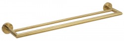 SAPHO - X-ROUND GOLD dvojitý držák ručníků 600, zlato mat (XR401GB)