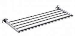 SAPHO - X-ROUND polička na ručníky 600, chrom (XR413)