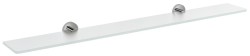 SAPHO - X-ROUND skleněná polička 1000, chrom/mléčné sklo (XR009-09)