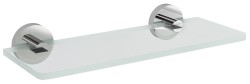 SAPHO - X-ROUND skleněná polička 300, chrom/čiré sklo (XR009-13)