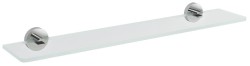 SAPHO - X-ROUND skleněná polička 500, chrom/čiré sklo (XR009-14)
