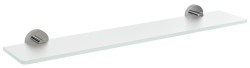SAPHO - X-ROUND skleněná polička 700, chrom/mléčné sklo (XR009-06)