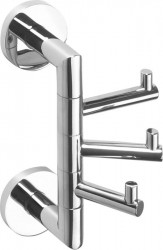 SAPHO - X-ROUND trojháček otočný, chrom (XR211)