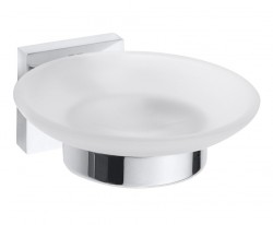 SAPHO - X-SQUARE mýdlenka, mléčné sklo, chrom (XQ802)