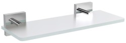 SAPHO - X-SQUARE skleněná polička 300, chrom/mléčné sklo (XQ009-03)