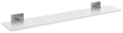 SAPHO - X-SQUARE skleněná polička 500, chrom/mléčné sklo (XQ009-04)