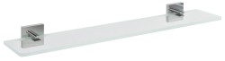 SAPHO - X-SQUARE skleněná polička 600, chrom/čiré sklo (XQ009-15)