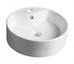 SAPHO - YAKARTA keramické umyvadlo na desku, Ø 46cm, bílá (BH7021)