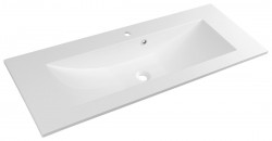 SAPHO - YUKON umyvadlo, litý mramor, 120x45cm, bílá (YU121)