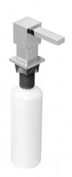 SAPHO - Zápustný dávkovač mýdla, hranatý, chrom (SP011)