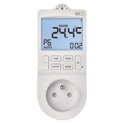 SAPHO - Zásuvkový termostat s funkcí digitální spínací zásuvky (P5660FR)