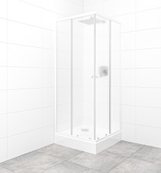 SAT - Set sprchového koutu a vaničky, čtverec 80x80 cm Multi Basic SIKOBKMUQ80CH0 (SIKOBKMUQ80CH0)
