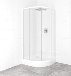 SAT - Set sprchového koutu a vaničky, čtvrtkruh 90x90 cm Multi Basic SIKOBKMUS90CH0 (SIKOBKMUS90CH0)