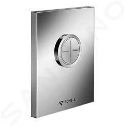 SCHELL - Compact II Tlakový splachovač WC, Edition Eco ND, nerezová ocel (028142899)