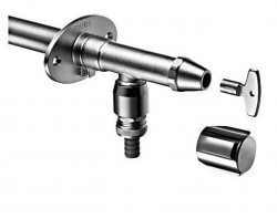 SCHELL - Polar II Venkovní nezámrzný ventil, matný chrom (039950399)