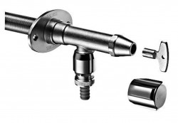 SCHELL - Polar II Venkovní nezámrzný ventil, matný chrom (039980399)