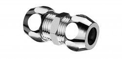 SCHELL - Příslušenství Přímé dvojité šroubení, chrom (064360699)