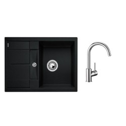 Set dřezu a baterie Blanco 09 METRA 45 S 78x50 cm antracit + MIDA SETB2 (SETB2)