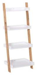 Set poličky a nosníků Naturel Home bílá/ořech mat 53,5x134x40 cm HOMEP4B (HOMEP4B)