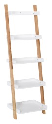 Set poličky a nosníků Naturel Home bílá/ořech mat 53,5x170x40 cm HOMEP5B (HOMEP5B)