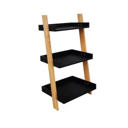 Set poličky a nosníků Naturel Home černá/ořech mat 53,5x98x40 cm HOMEP3C (HOMEP3C)
