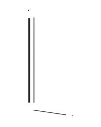 Set pro snížený walk-in výška 100 cm SAT černá SATWISPROFILC (SATWISPROFILC)