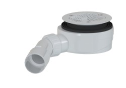 Sifon ke sprchové vaničce SAT Project 90 mm bílá plast SATESLIM90BS (SATESLIM90BS)