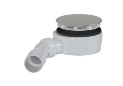 Sifon ke sprchové vaničce SAT Project 90 mm nerez plast SATESLIM90CRS (SATESLIM90CRS)