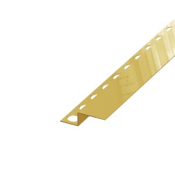 SIKO - Spádová lišta Eviso gold lesk, nerez PVD, délka 150 cm, výška hrany 40 mm, LCGO0102 (LCGO0102)