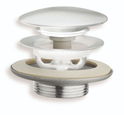 SILFRA - Vanový vtok Click-clack zátka bílá UD370WH (UD370WH)