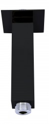 SLEZAK-RAV - Držák stropní pro hlavovou sprchu 12 cm černá matná, Barva: černá matná (MD0372CMAT)