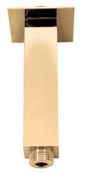 SLEZAK-RAV - Držák stropní pro hlavovou sprchu 12 cm zlato, Barva: zlato (MD0372Z)