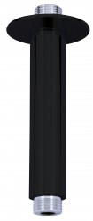 SLEZAK-RAV - Držák stropní pro hlavovou sprchu 15 cm černá matná, Barva: černá matná (MD0311CMAT)