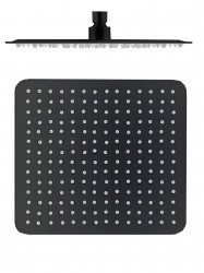 SLEZAK-RAV - Hlavová sprcha hranatá kovová 30x30 cm černá matná, Barva: černá matná (KS0004CMAT)